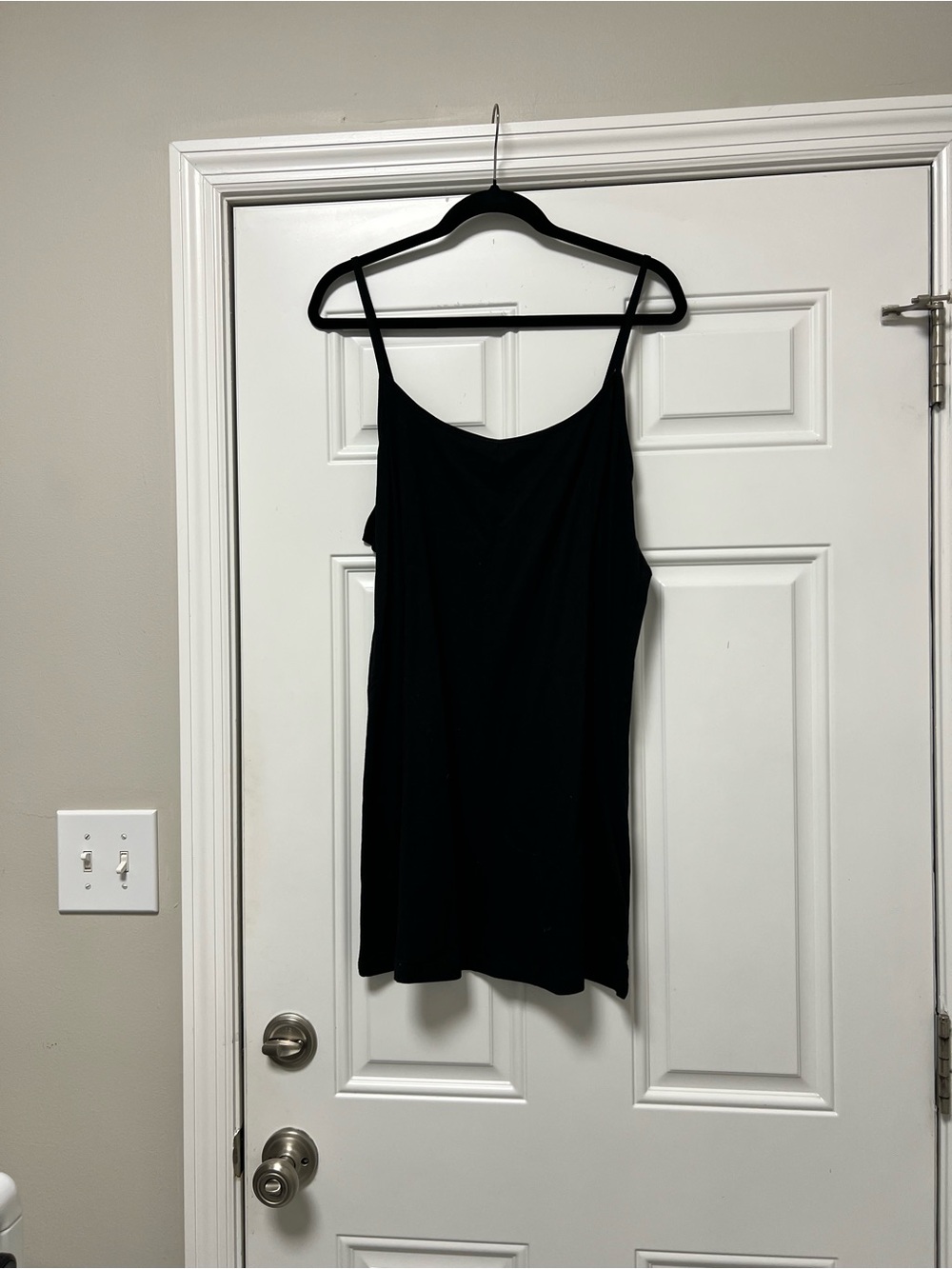 Active Basic Black and Grey Spaghetti Strap Camisole x 2